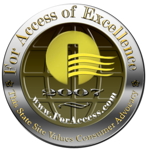 Access of Excellence 2007 Consumer Advocacy award seal