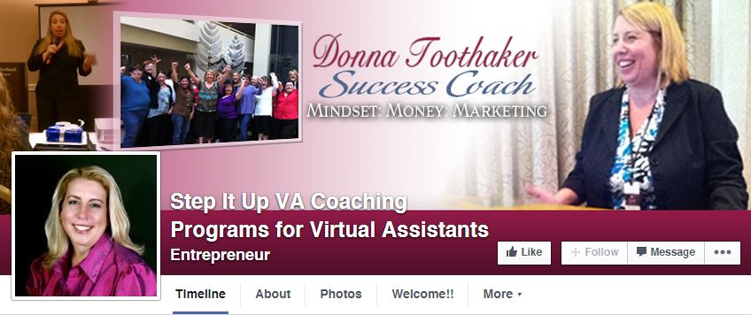VA Coaching Client Custom Facebook Masthead